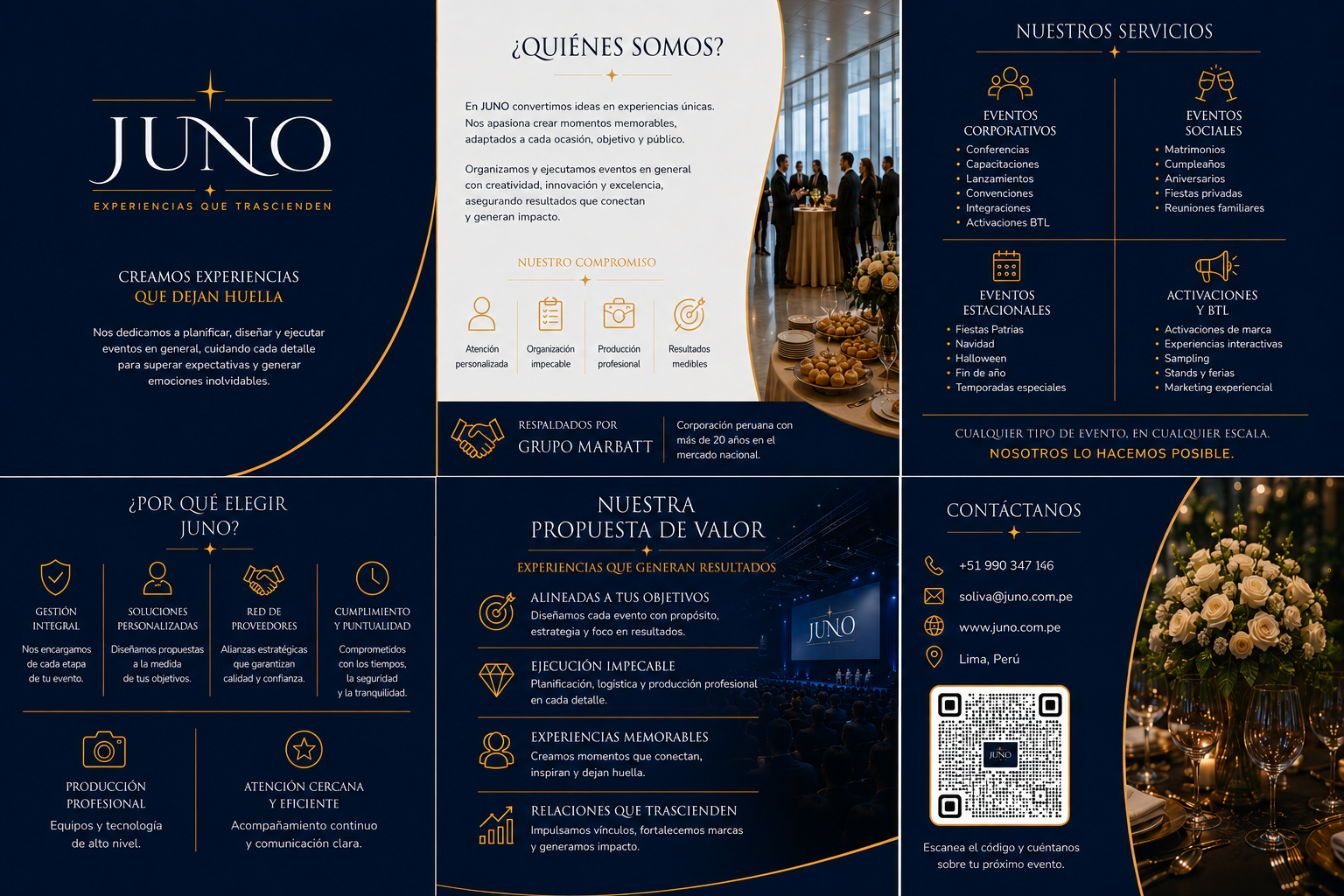 Brochure Corporativo JUNO — Propuesta de valor
